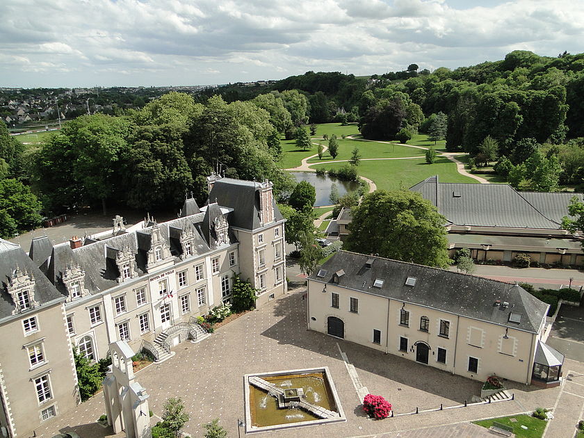 Ville de changé vue de haut