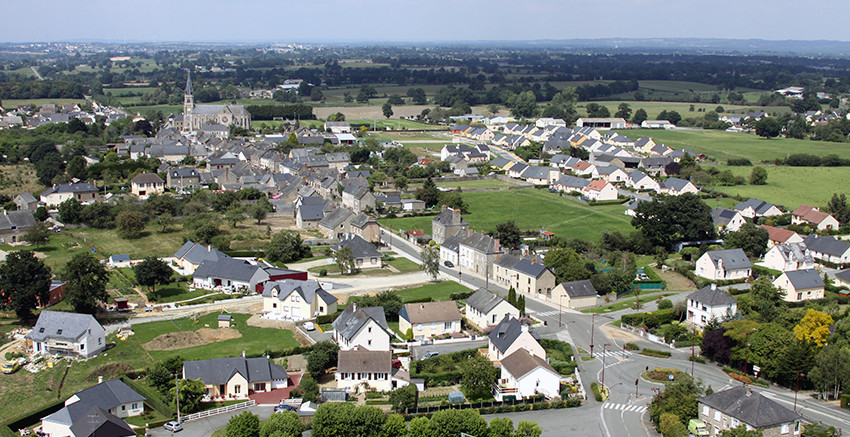 Ville de commer vue de haut